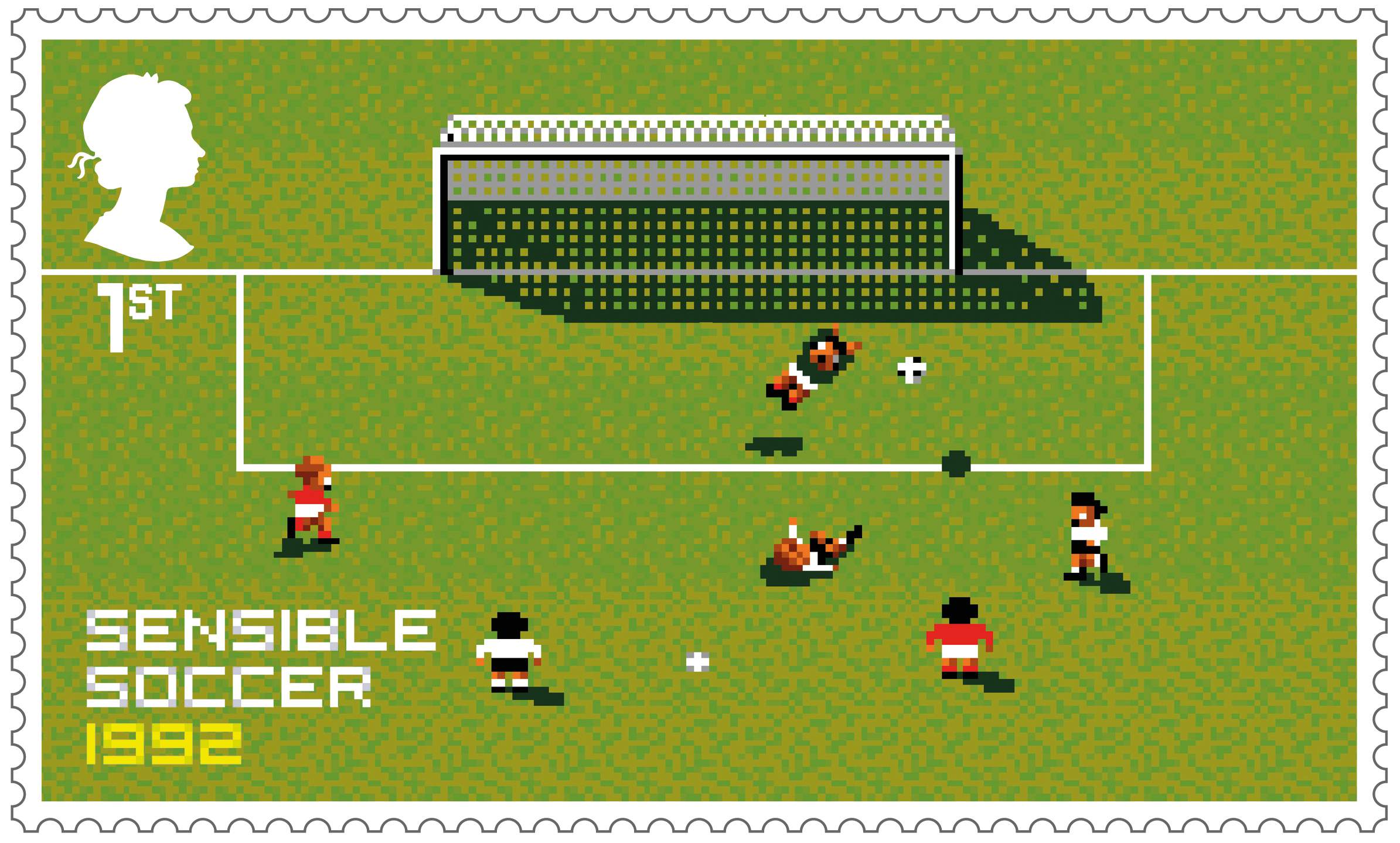 Video Games Sensible Soccer 1992 stamp 400% - Codemasters - Racing ...