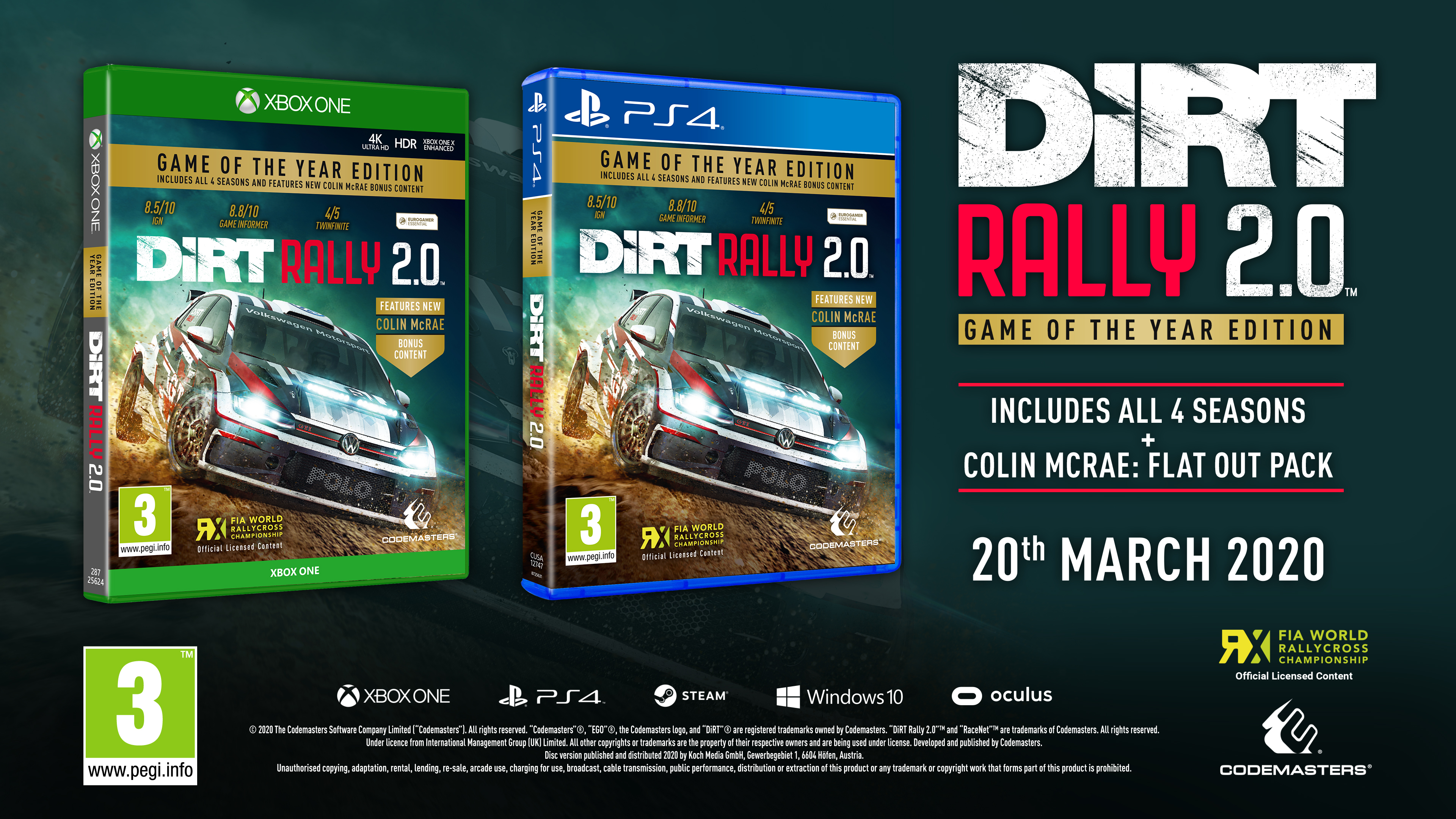 2044円 日本全国 送料無料 DiRT Rally 2.0 輸入版:北米 - XboxOne